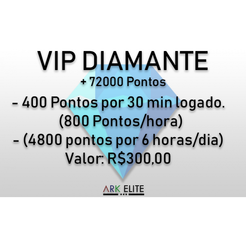 VIP Diamante 30 dias + 80.000 Pontos [30% Discount]