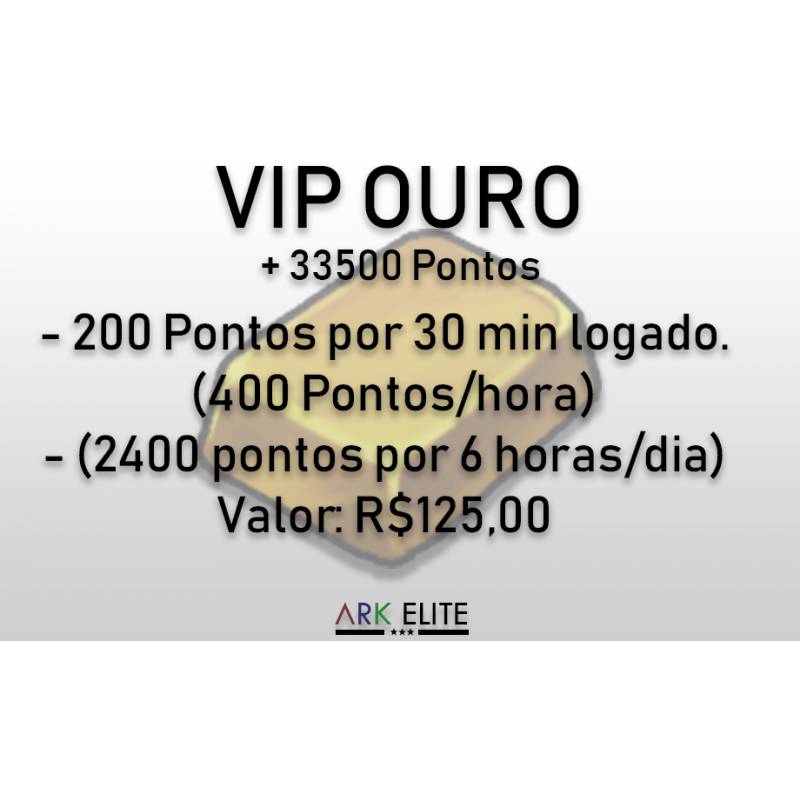 PROMO - VIP Ouro 30 dias + 70.000 Pontos